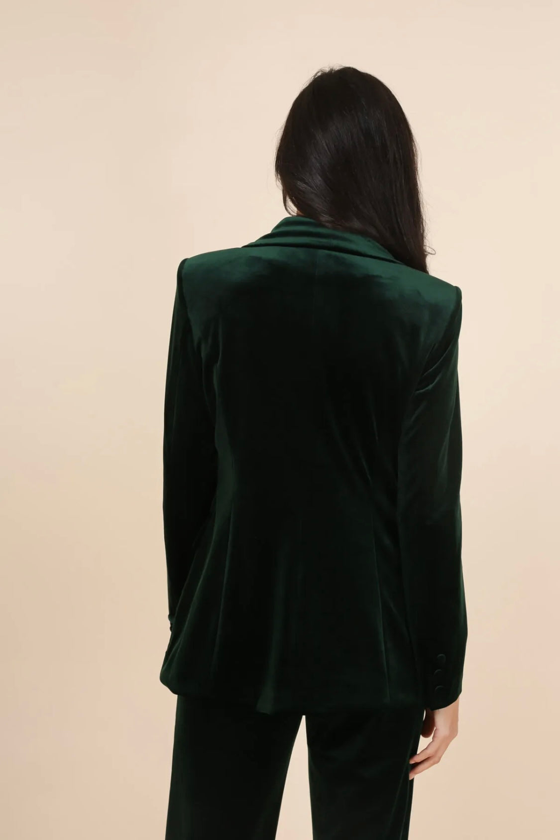 ARNOLD VELVET BLAZER BOTTLE GREEN